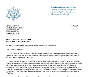 Manufacturer Registration Statement